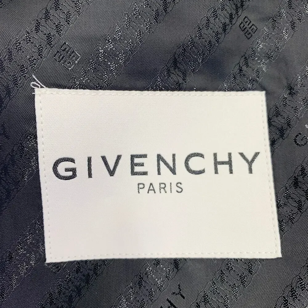 GIVENCHY Size 38 Grey Black Purple Plaid Contrast Trim Wool Blend Sport Coat